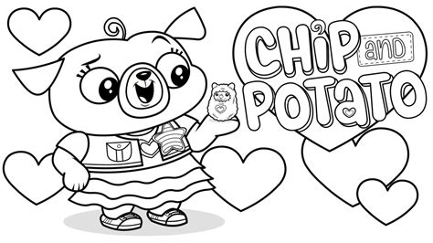 Chip And Potato Coloring Pages