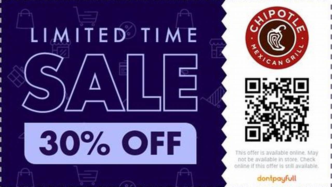 Chipotle Coupon Code August 2024 Coupon Code