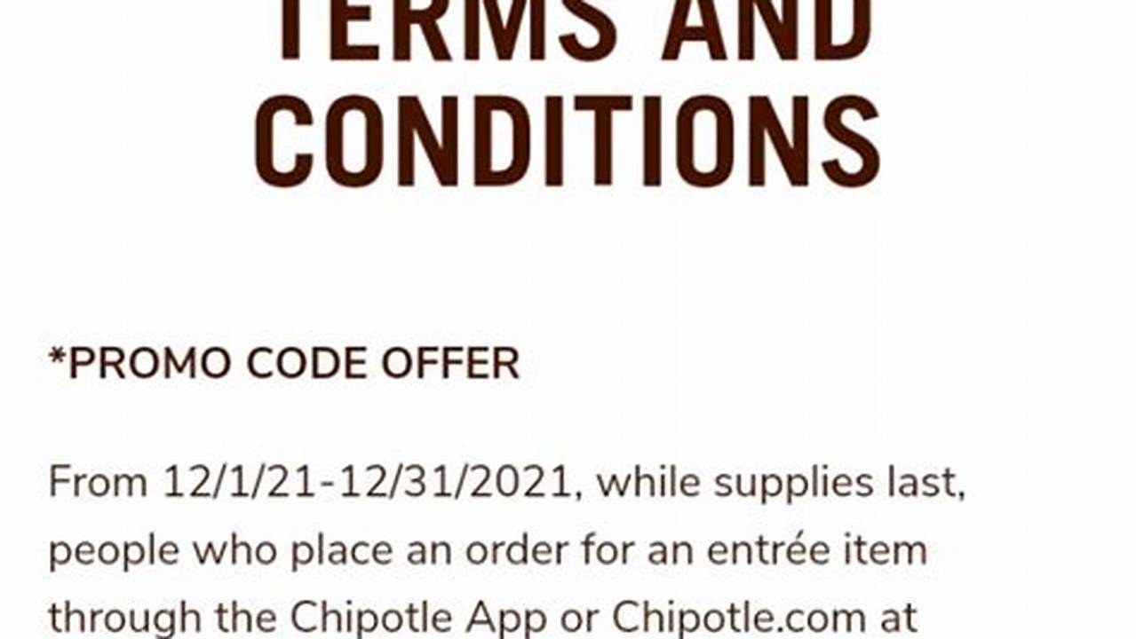 Chipotle Coupon Code August 2024