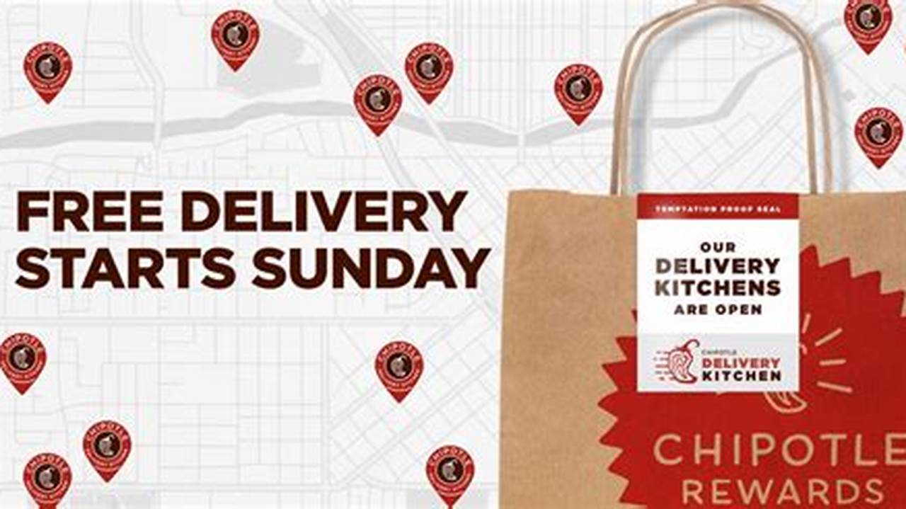 Chipotle Free Delivery Code 2024 Usa