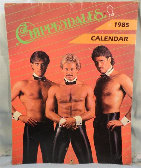 Chippendales Calendar 1980s