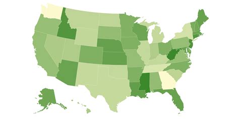 Univariate choropleth map Percentage of people in poverty in the U.S