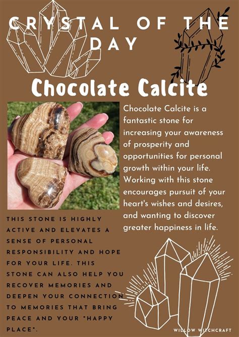 Unlock Wonders with Chocolate Calcite Healing Properties - Discover its Rich Aroma and Amazing Effects on Mind and Body!