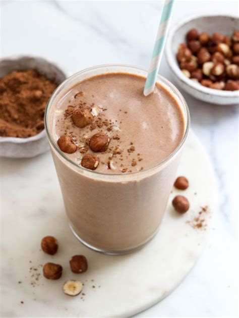 Chocolate Hazelnut Protein Smoothie