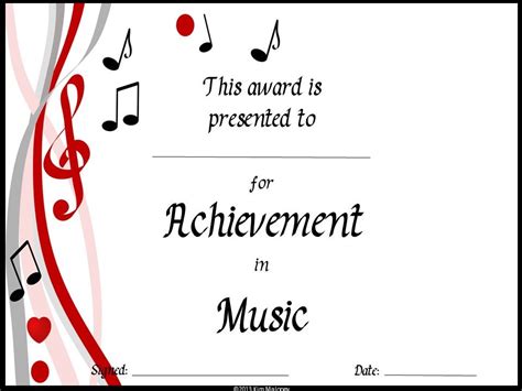 10+ Choir Award Certificate Template FREE Customizables