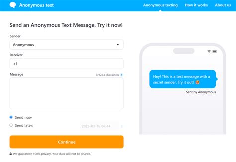 Choose an Anonymous Text Messaging Service
