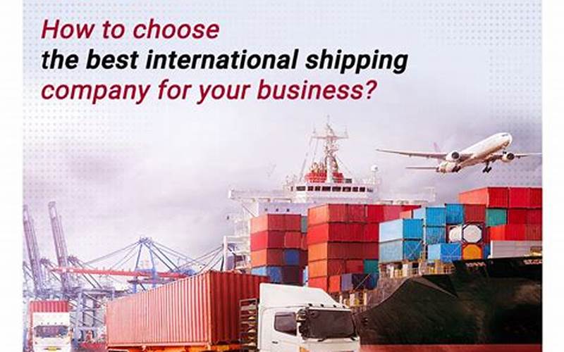 Choosing A Shipping Company