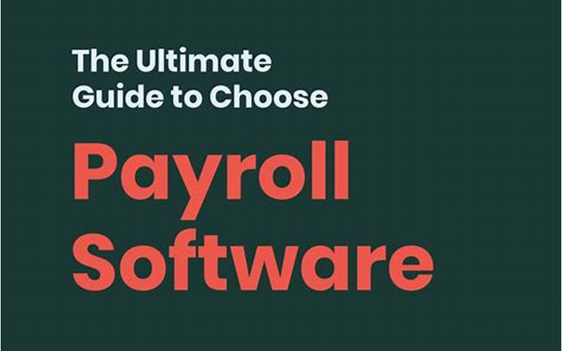Choosing Payroll Software