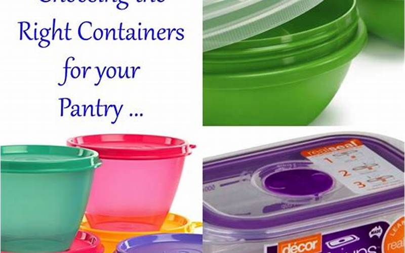 Choosing The Right Containers