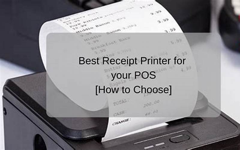 Choosing The Right Receipt Printer