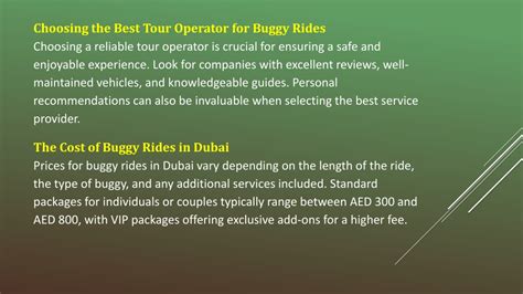 Choosing Buggy Tour Operator