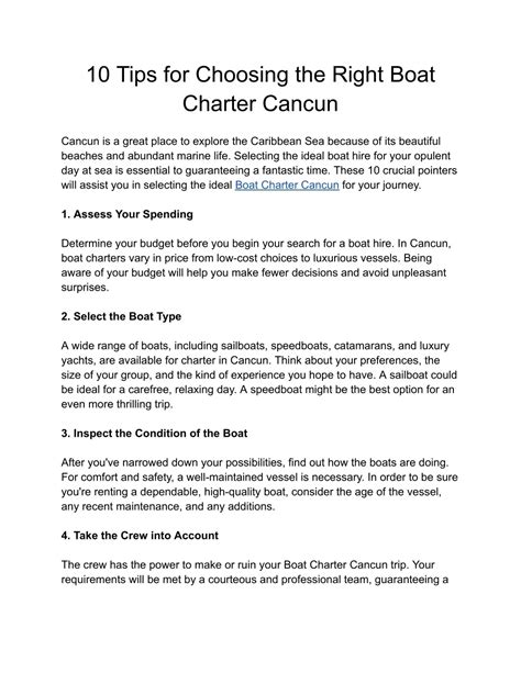 Choosing Right Boat Charter