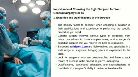 Choosing Your Surgeon