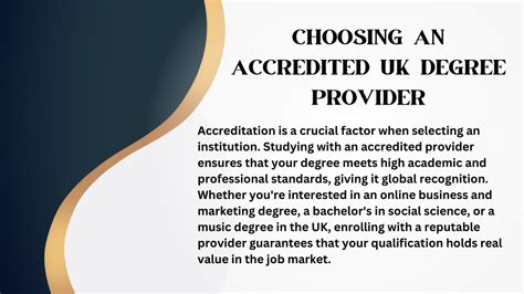 Choosing an Accredited Provider