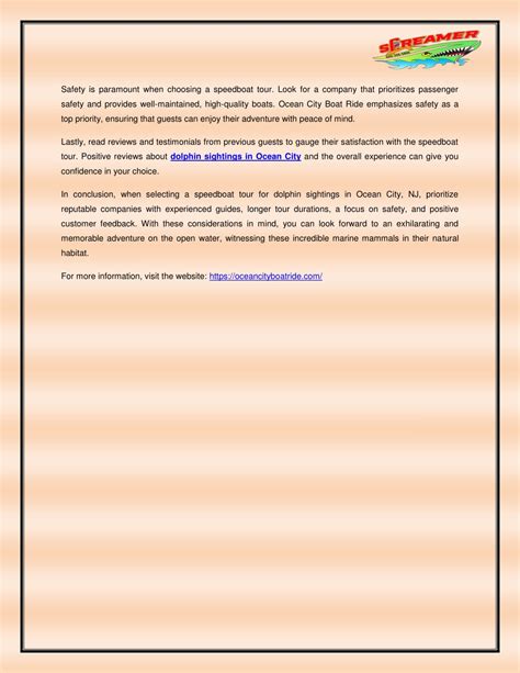 Choosing operator speedboat