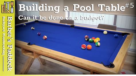 Choosing the Right DIY Pool Table Plans