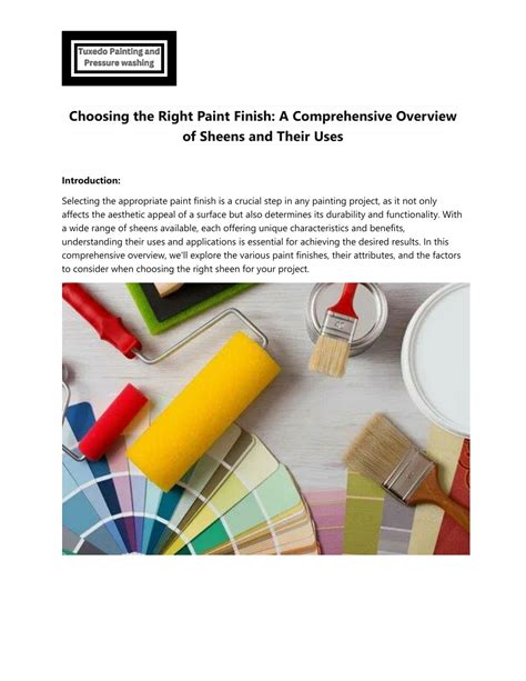 Choosing the Right Finish for Different Applications