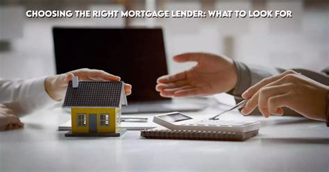 Choosing the Right Lender