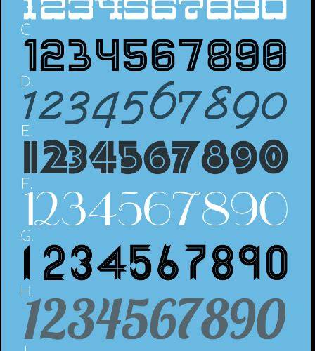 Choosing the Right Number Font for Your Project