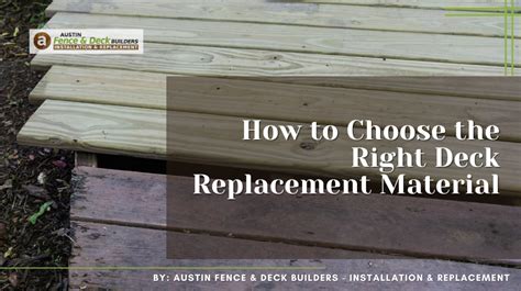 Choosing the Right Replacement Material