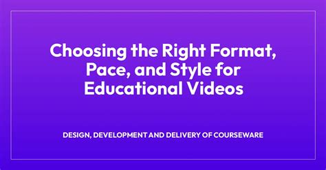 Choosing the Right Style and Format