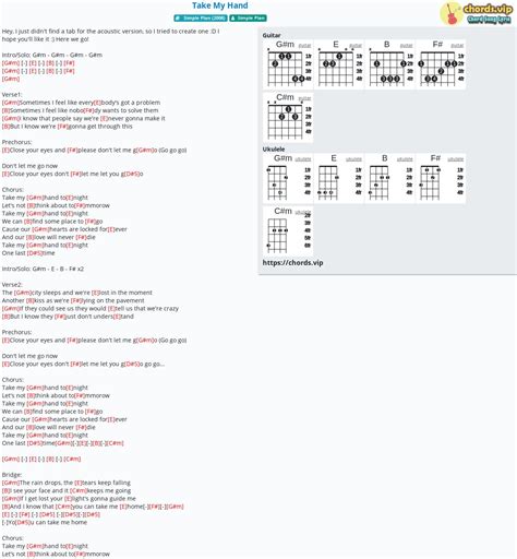 Chord Gitar Take My Hand