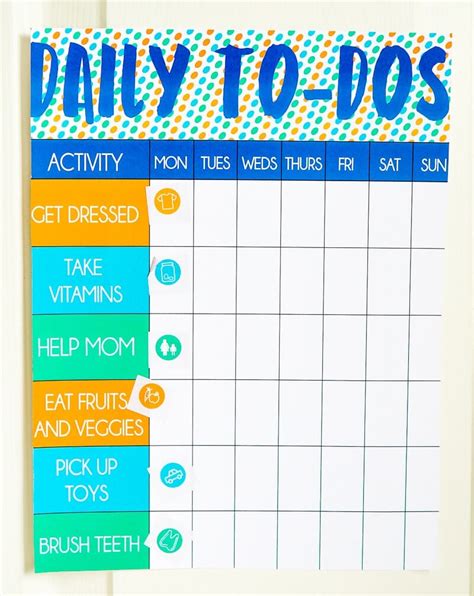Chore Chart With Stickers