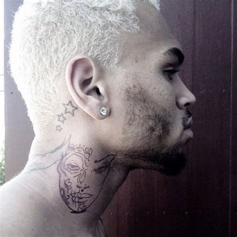 Tattoo's For > Chris Brown Lion Neck Tattoos Tattoos