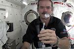 Chris Hadfield in Space Drink Water