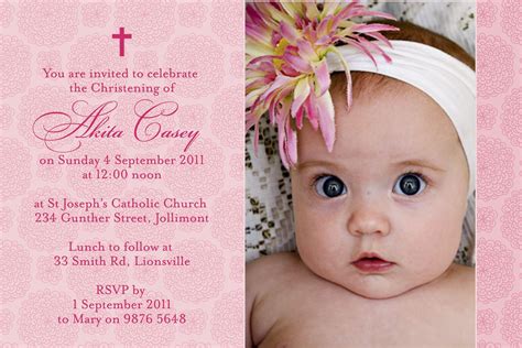 free christening invitation template download Baby dedication