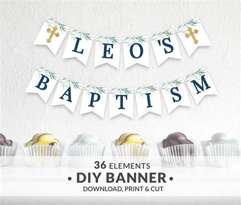 Christening Banner Template Free