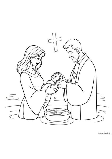 Christening Coloring Pages