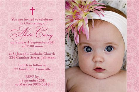 Christening Invitation Templates Free