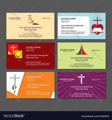 Set Christian Business Cards For The Church throughout Christian