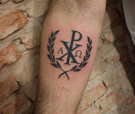 50 Chi Rho Tattoo Designs For Men Christian Symbol Ink Ideas