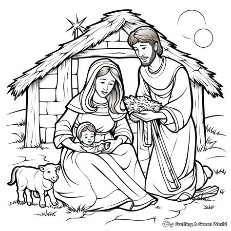 Christian Christmas Coloring Pages