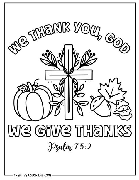 Christian Coloring Pages For Thanksgiving