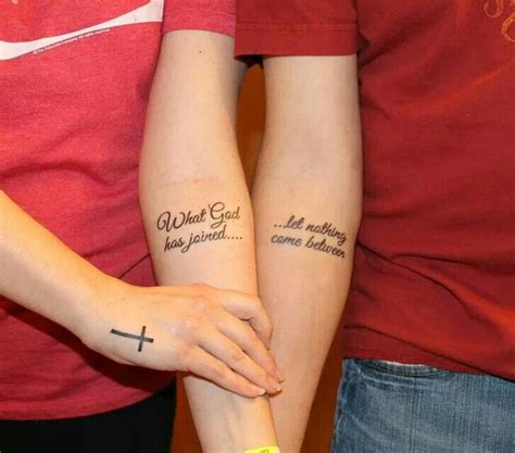 Couples tattoo/scripture Scripture tattoos, Couple