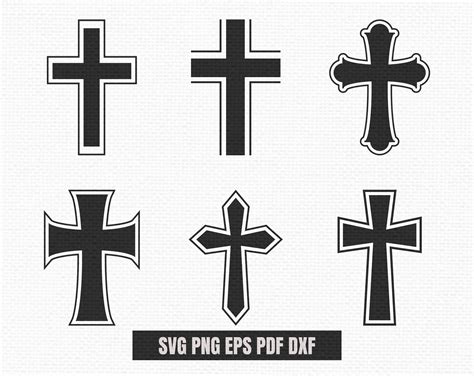 Download Christian Cross Silhouette DXF Files