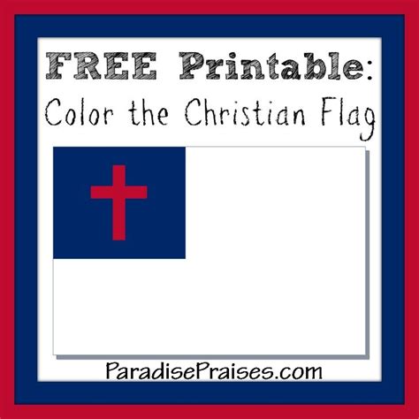 Christian Flag Printable