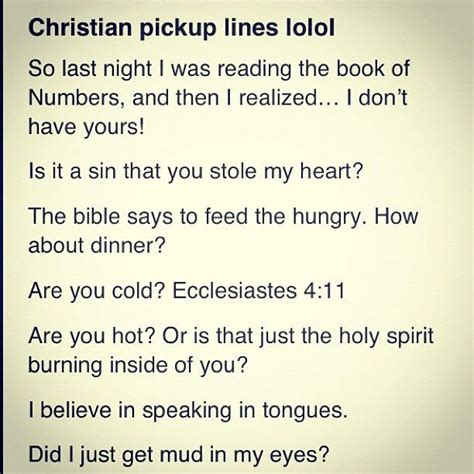 Christian Pick Up Lines Meme