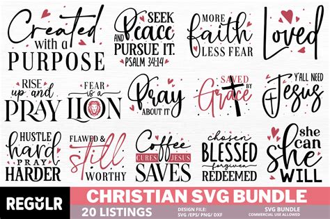 Download Christian Quote Bundle Crafts
