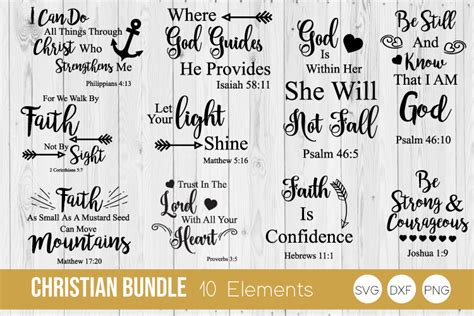 Download Christian Quote Bundle Cut Files