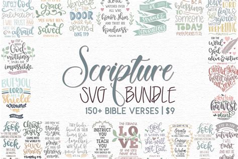Download Christian Scripture SVG Cut File, Bible Cut Images