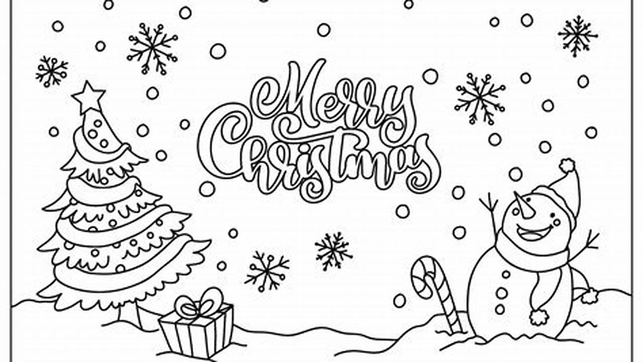 Christmas 2024 Colouring Pages Printable