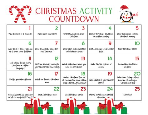 Christmas Activity Calendar