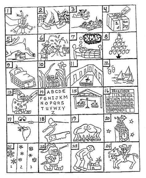 Christmas Carol Puzzles Printable