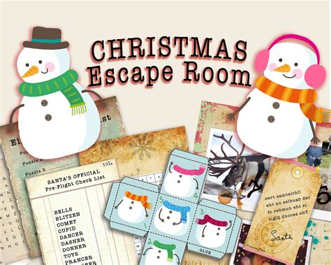 Christmas Escape Room Printable