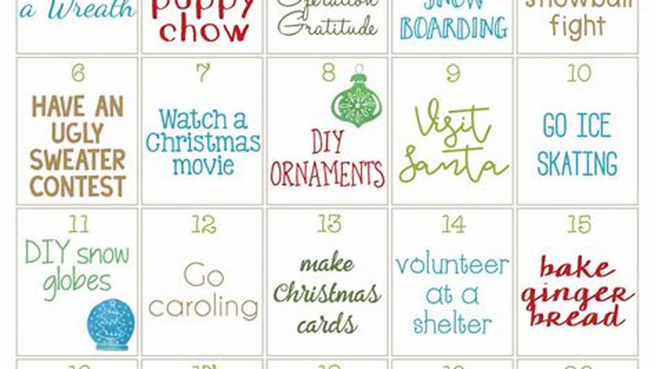 Christmas Fun Calendar