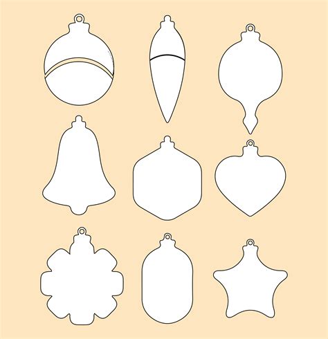 Christmas Ornament Template Free Printable